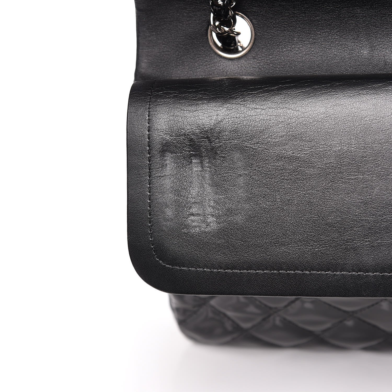 Chanel Patent Quilted Medium Double Flap Black 16 of 18