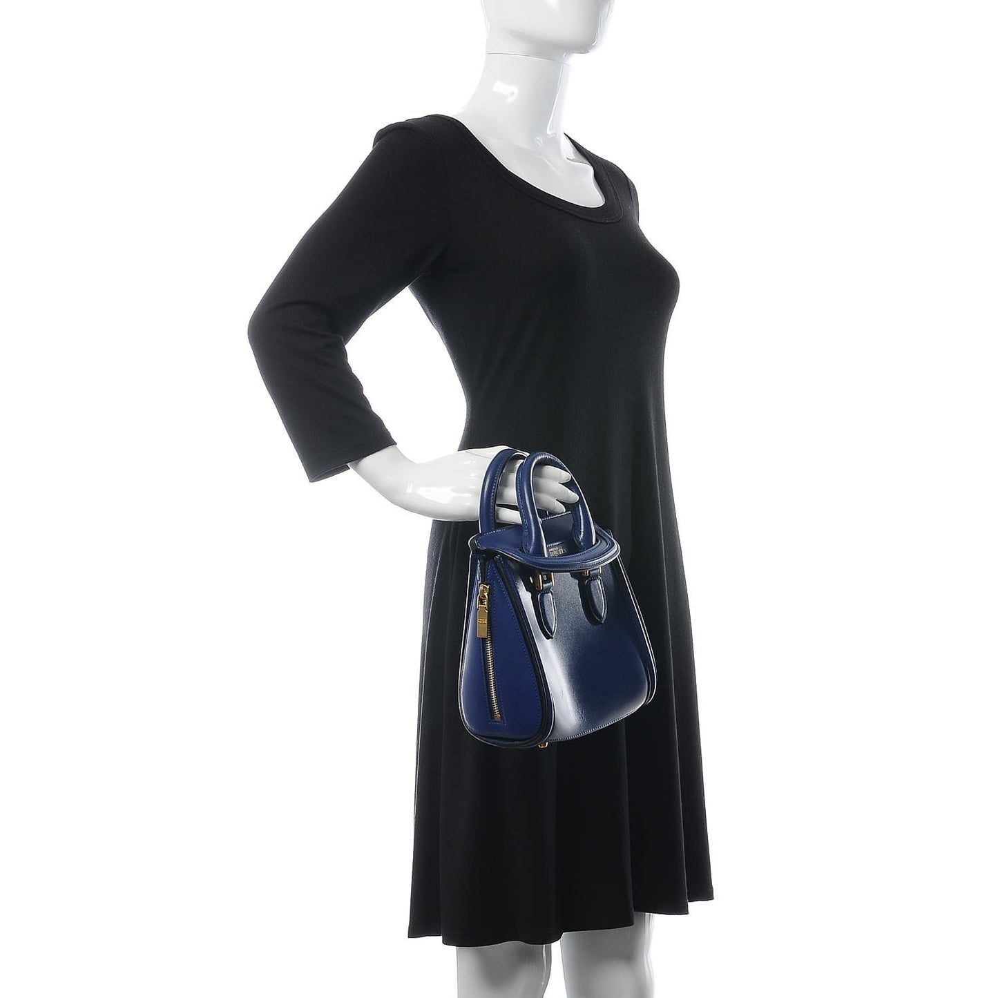Calfskin Mini Heroine Royal Blue