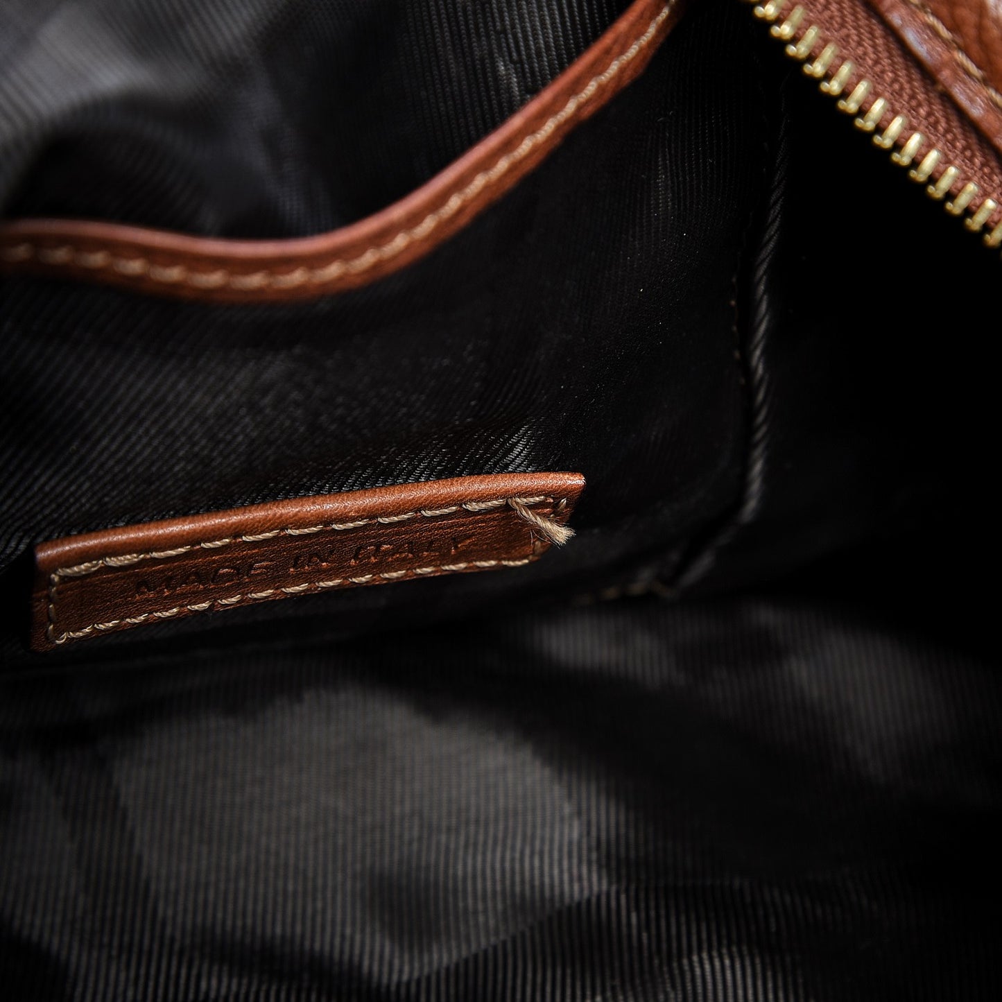Canvas House Check Woven Hobo Brown