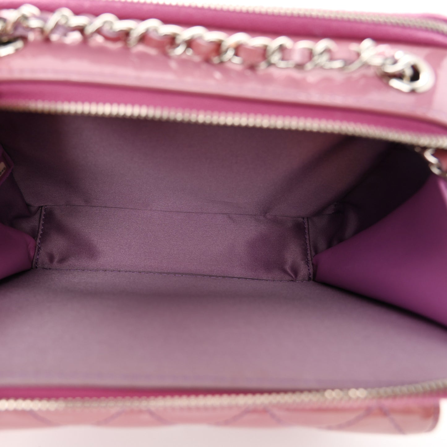 Patent Quilted Small Pocket Box Camera Case Purple