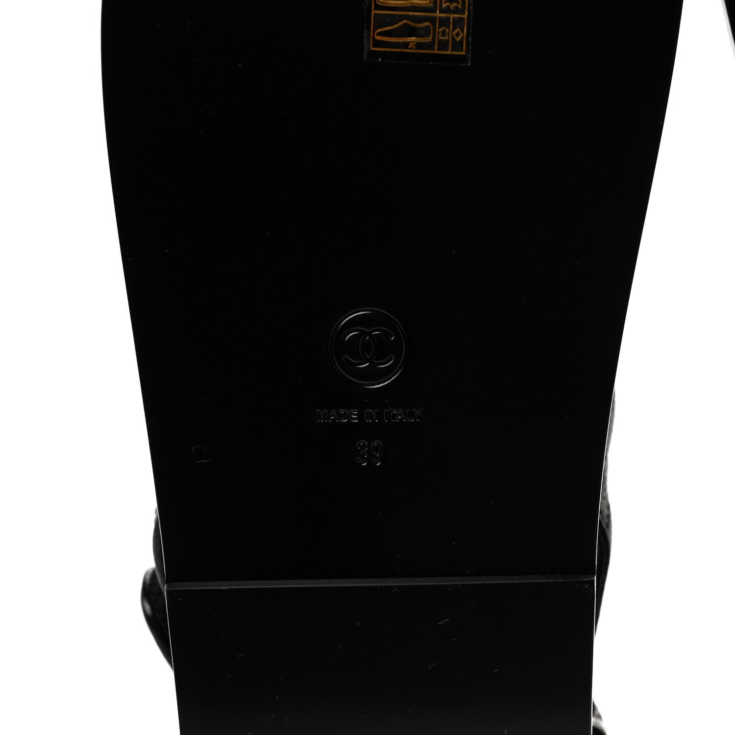 Chanel Grained Calfskin Velcro Dad Sandals 39 Black 6 of 9