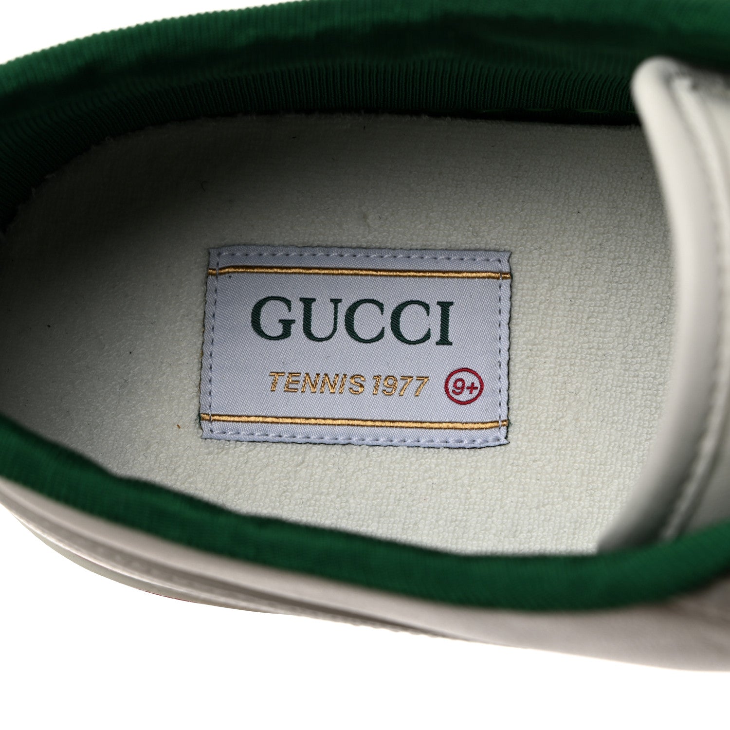 Gucci GG Monogram Web Mens 1977 Tennis Sneakers 9.5 Great White 6 of 8
