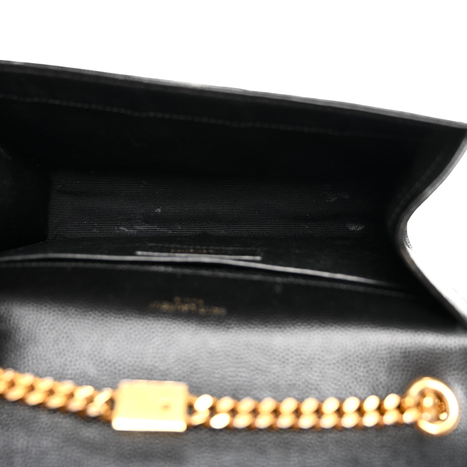 Saint Laurent Grain De Poudre Small Monogram Kate Satchel Black 5 of 10