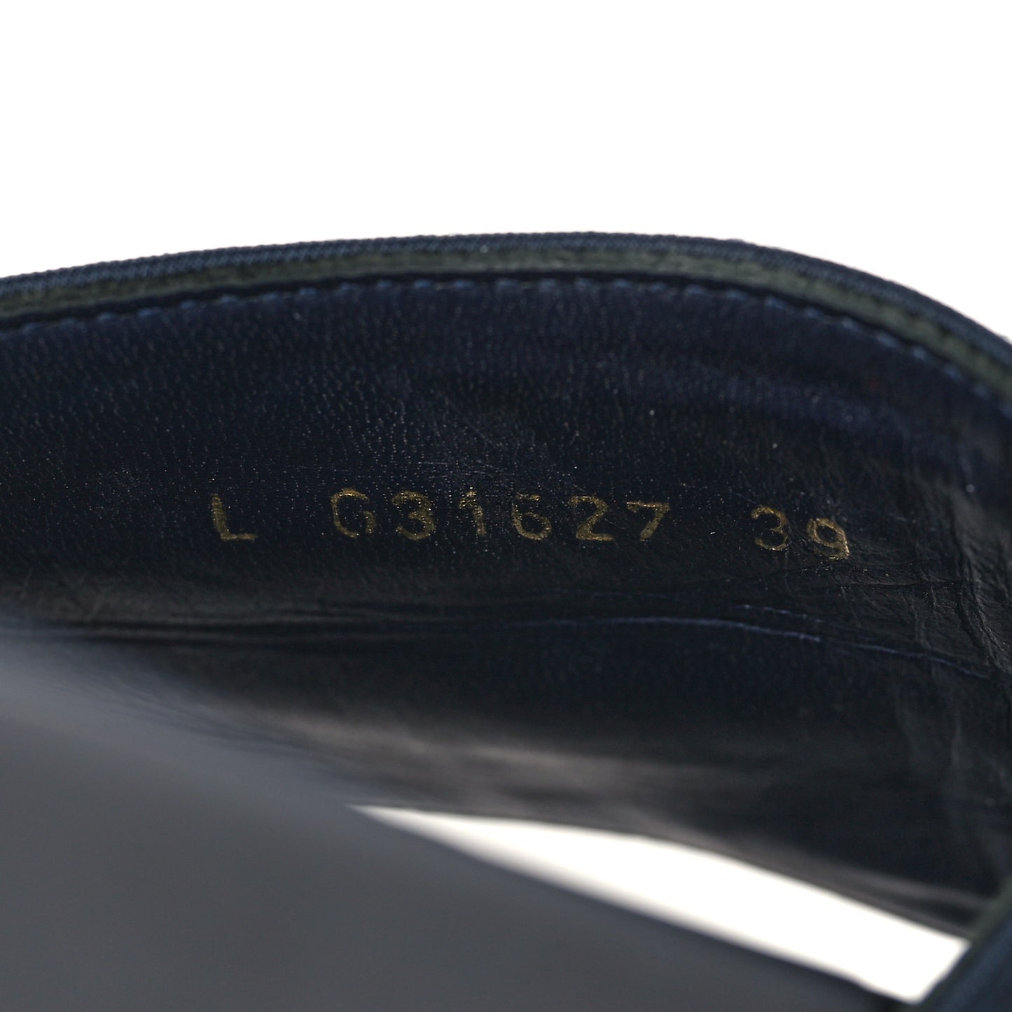 Satin Canvas Chain Slides Sandals Flats 39 Marine