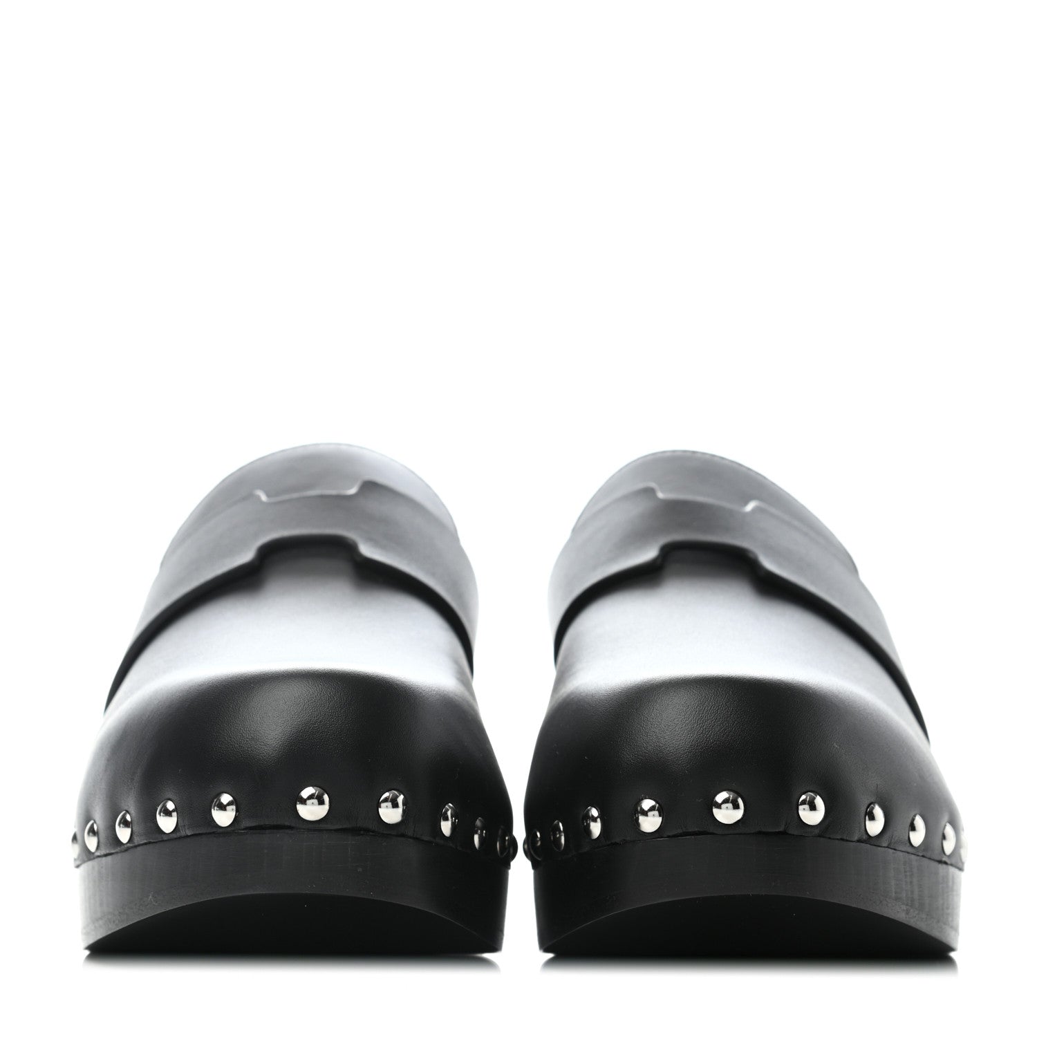 Hermes Calfskin Calya Mules 39 Black 2 of 5
