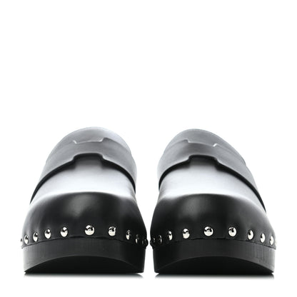 Hermes Calfskin Calya Mules 39 Black 2 of 5