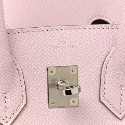 Hermes Epsom Birkin Sellier 25 Mauve Pale 6 of 11