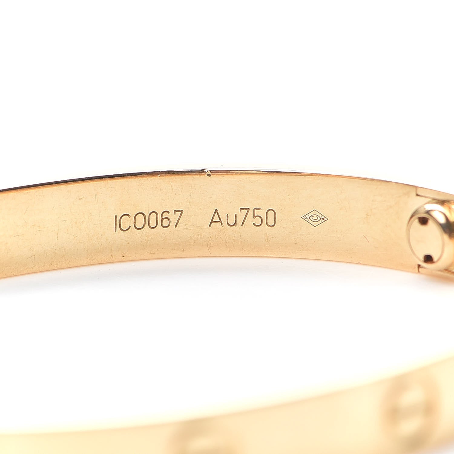 Cartier 18K Yellow Gold LOVE Bracelet 17 5 of 8