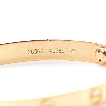 Cartier 18K Yellow Gold LOVE Bracelet 17 5 of 8