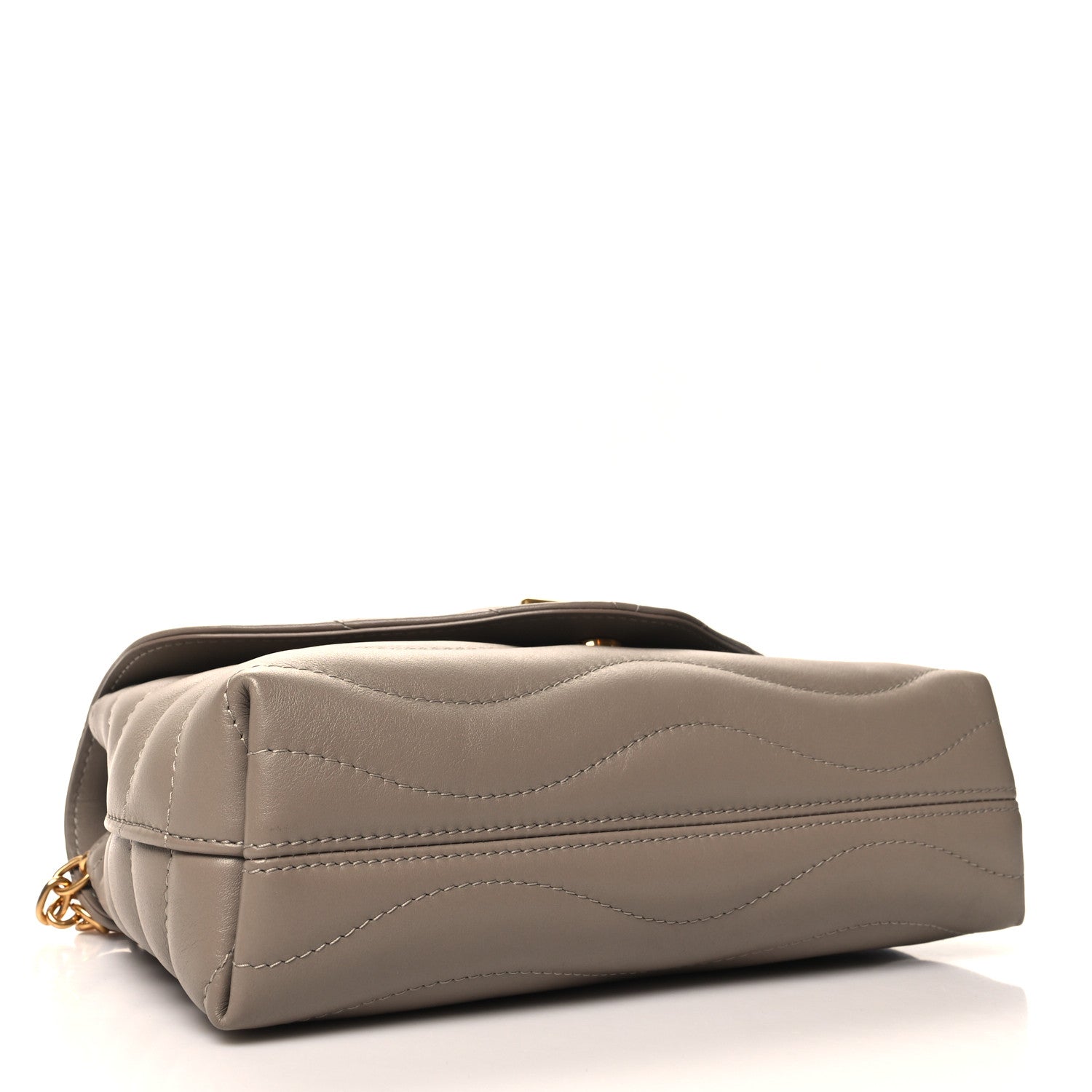 Louis Vuitton Calfskin LV New Wave Chain Bag Taupe 4 of 9