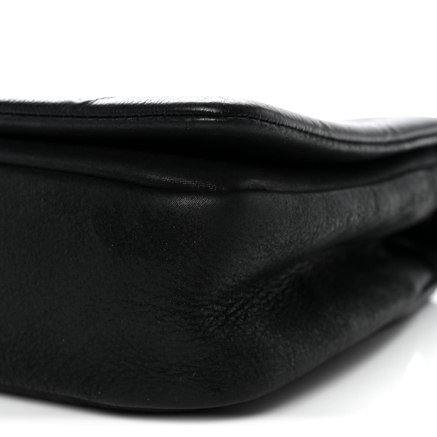 Calfskin Diamond Embossed New Chic Flap Black