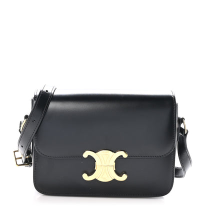 Celine Shiny Calfskin Teen Triomphe Black 1 of 10