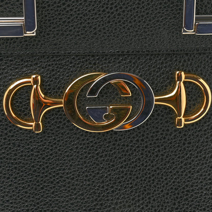 Gucci Grainy Calfskin Small Zumi Top Handle Bag Black 10 of 10