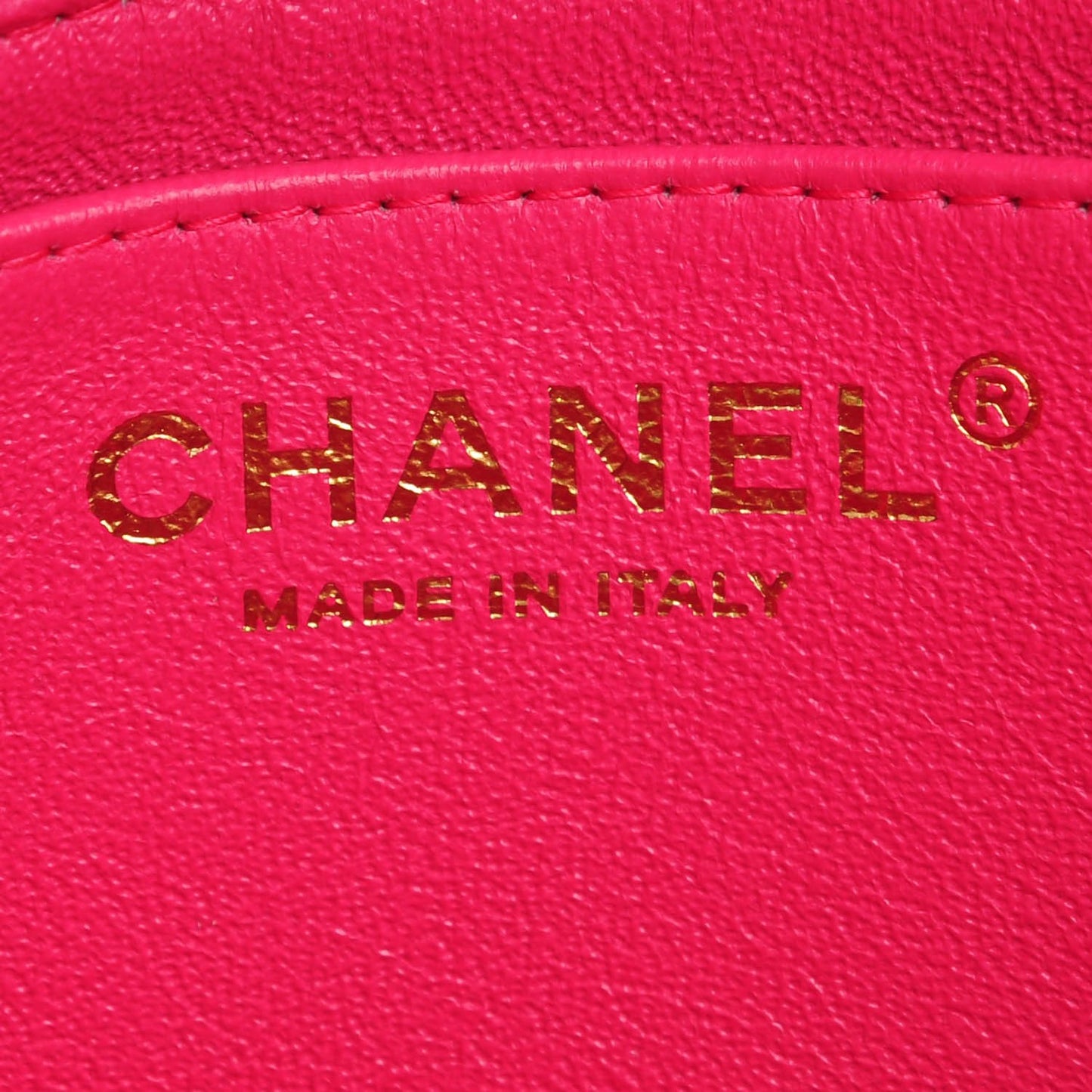 Lambskin Quilted Mini Square Flap Fuchsia