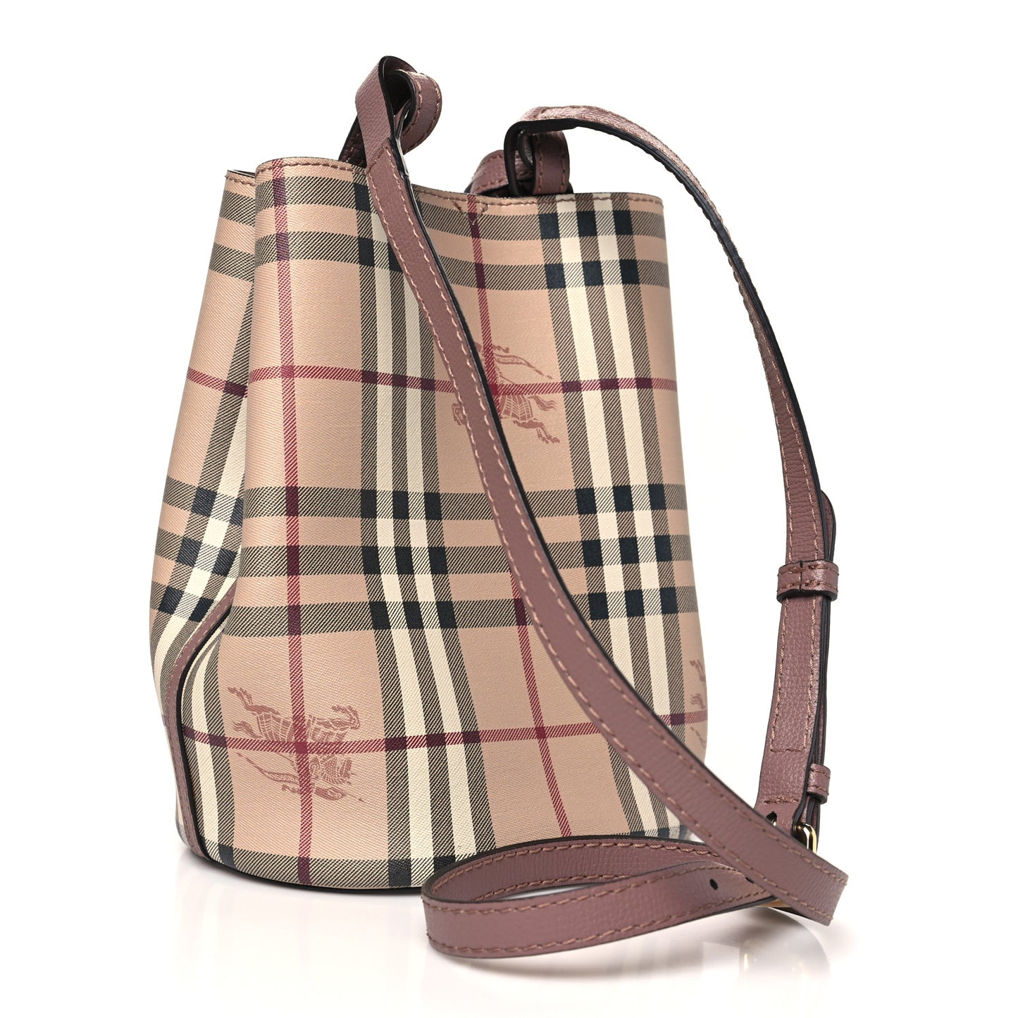 Haymarket Check Colours Small Lorne Bucket Crossbody Elderberry