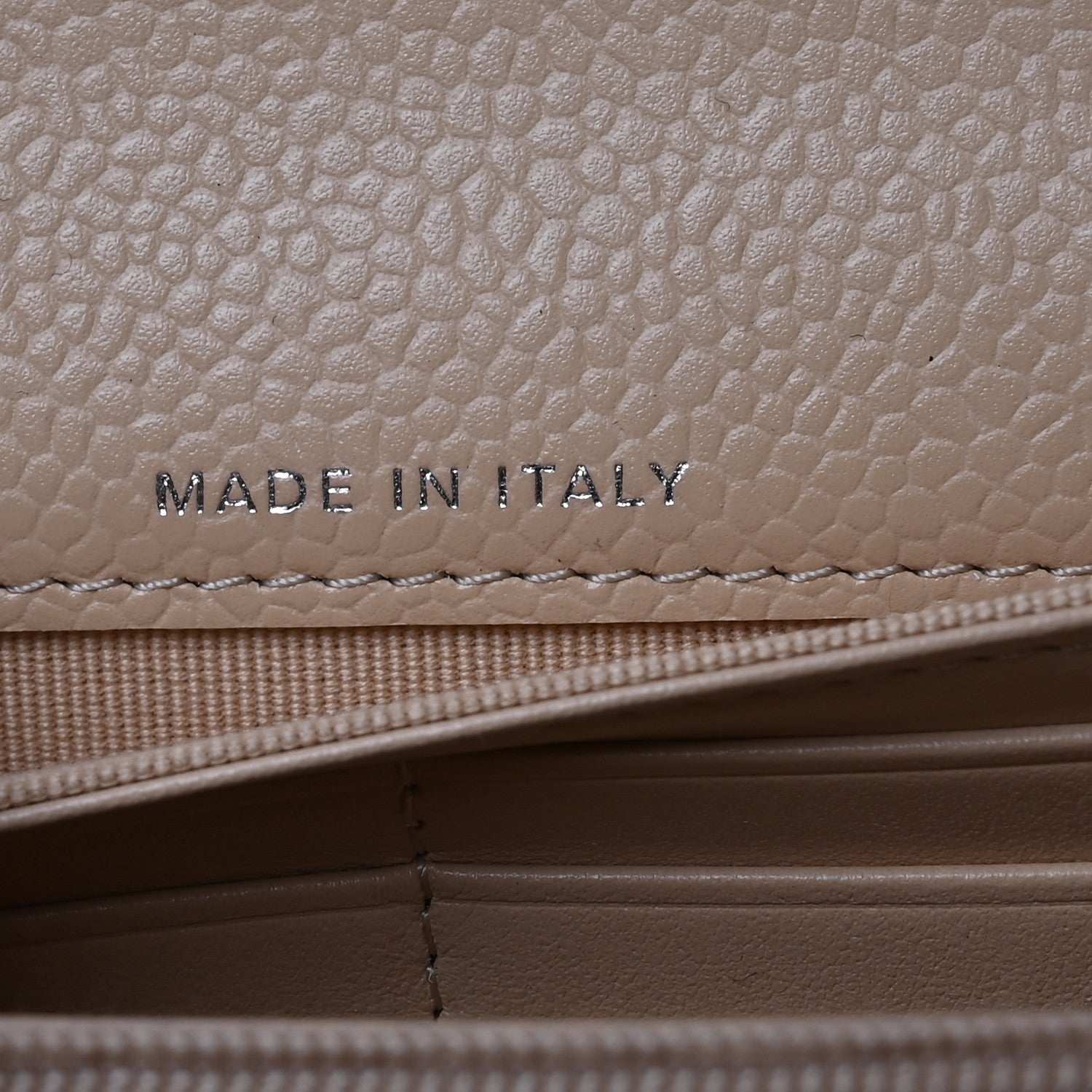 Chanel Caviar Quilted Large Gusset Flap Wallet Beige 7 of 9