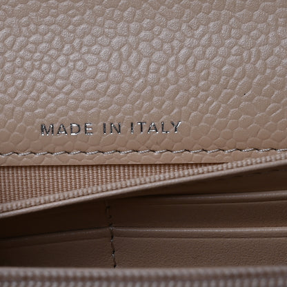 Chanel Caviar Quilted Large Gusset Flap Wallet Beige 7 of 9