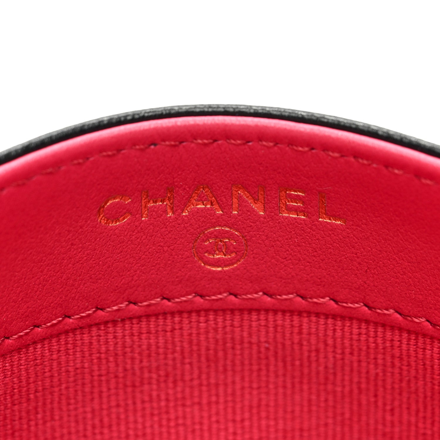 Chanel Lambskin Plexiglass Quilted Coco Love Card Holder Black 6 of 8