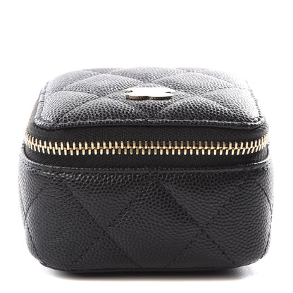 Chanel Caviar Quilted Jewelry Travel Case Black 1 of 11