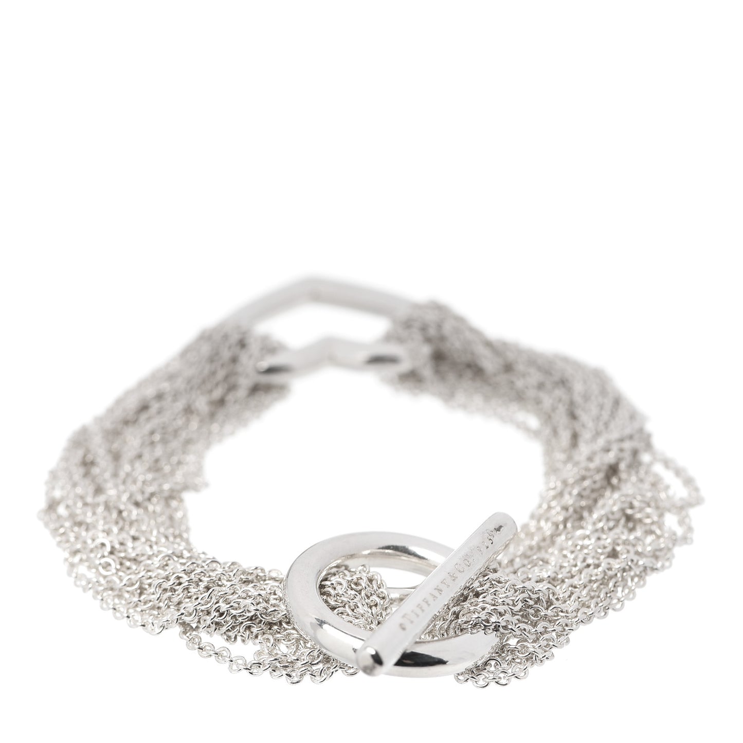 Sterling Silver Heart Mesh Bracelet