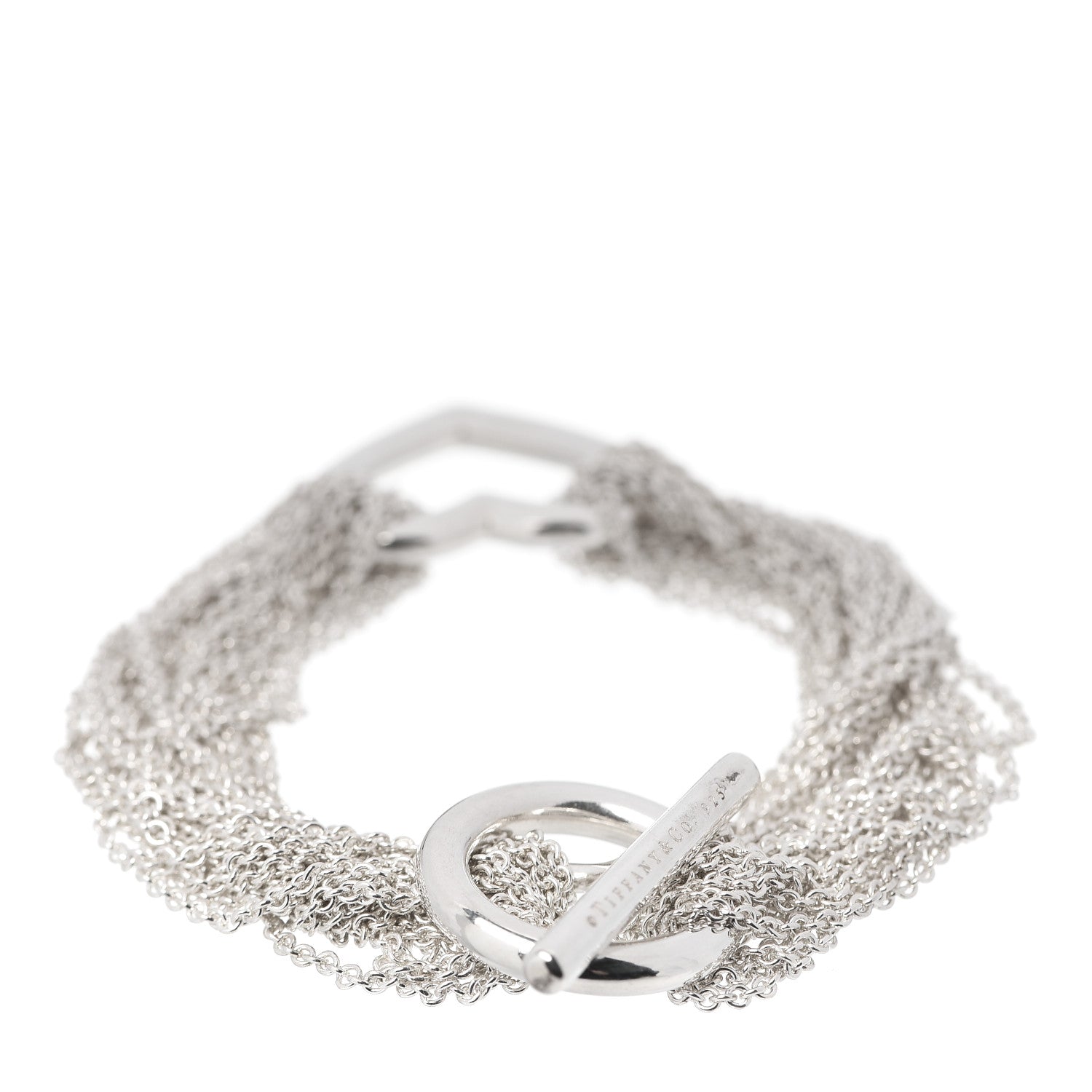 Tiffany Sterling Silver Heart Mesh Bracelet 3 of 5