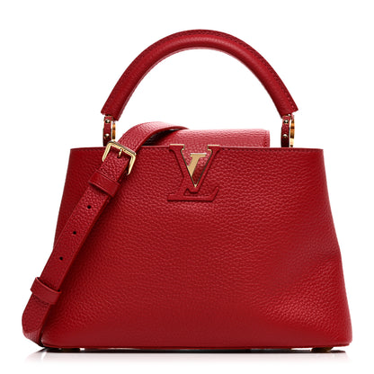 Louis Vuitton Taurillon Capucines BB Scarlet Red 1 of 9