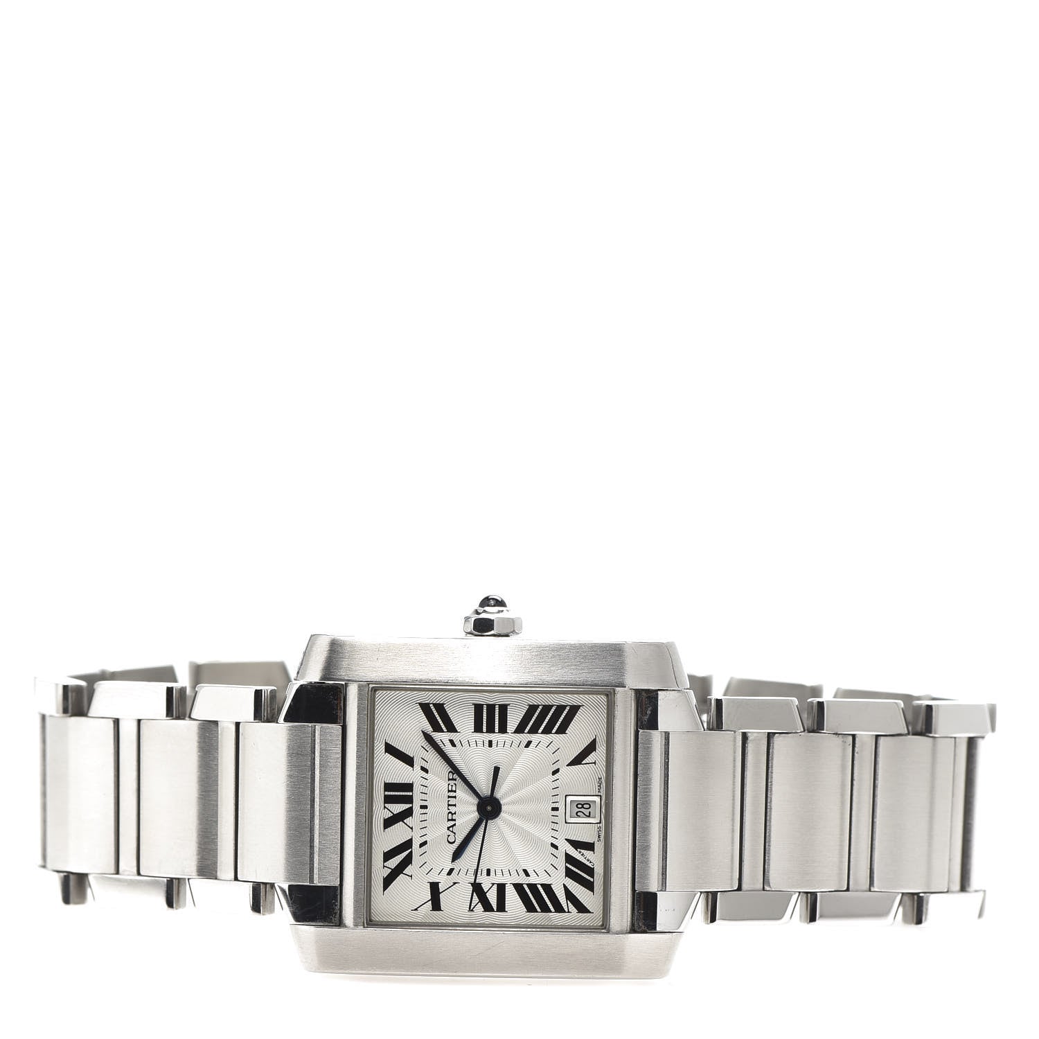 Cartier Stainless Steel 28mm Tank Francaise Automatic Watch 3 of 6