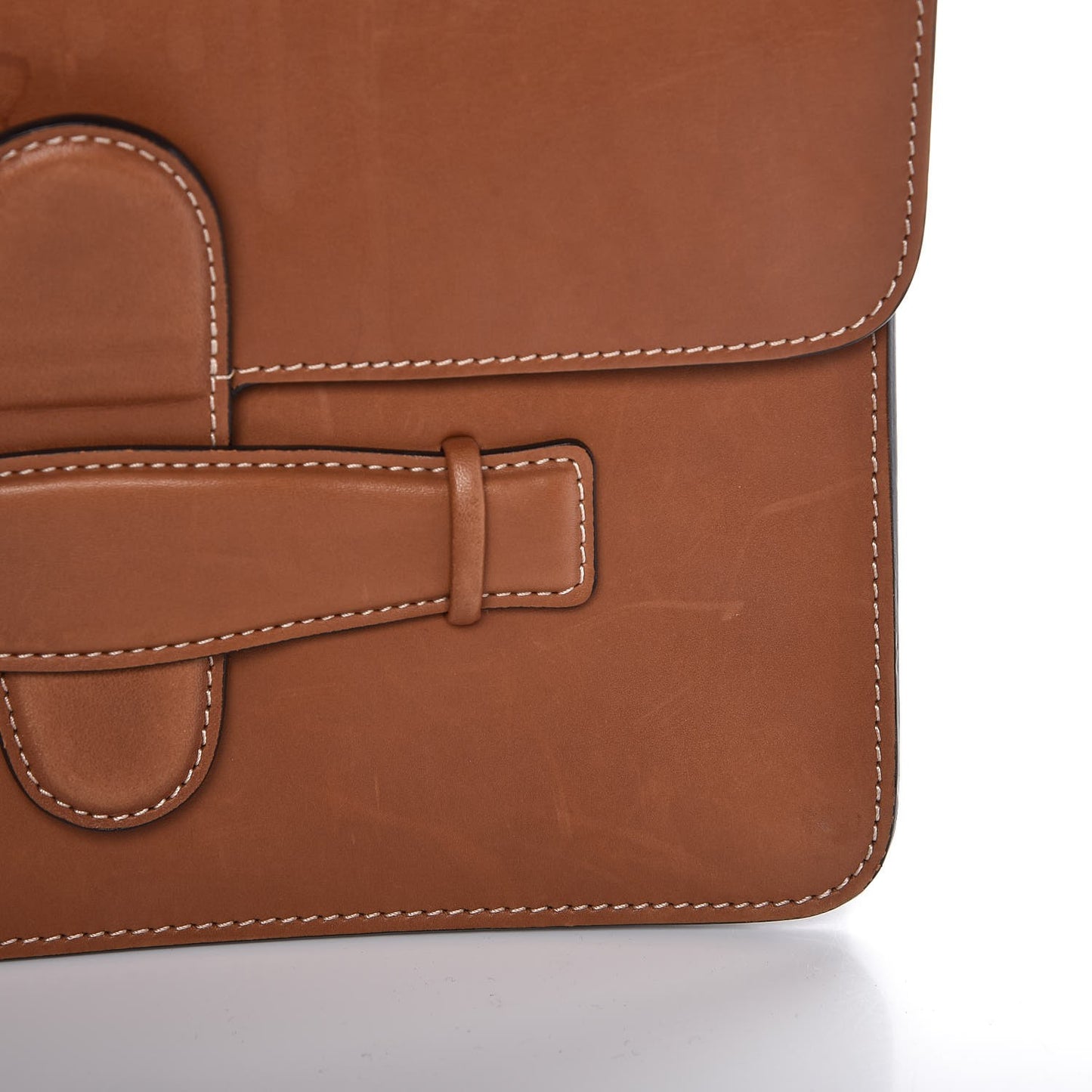 Natural Calfskin Medium Symmetrical Bag Chestnut