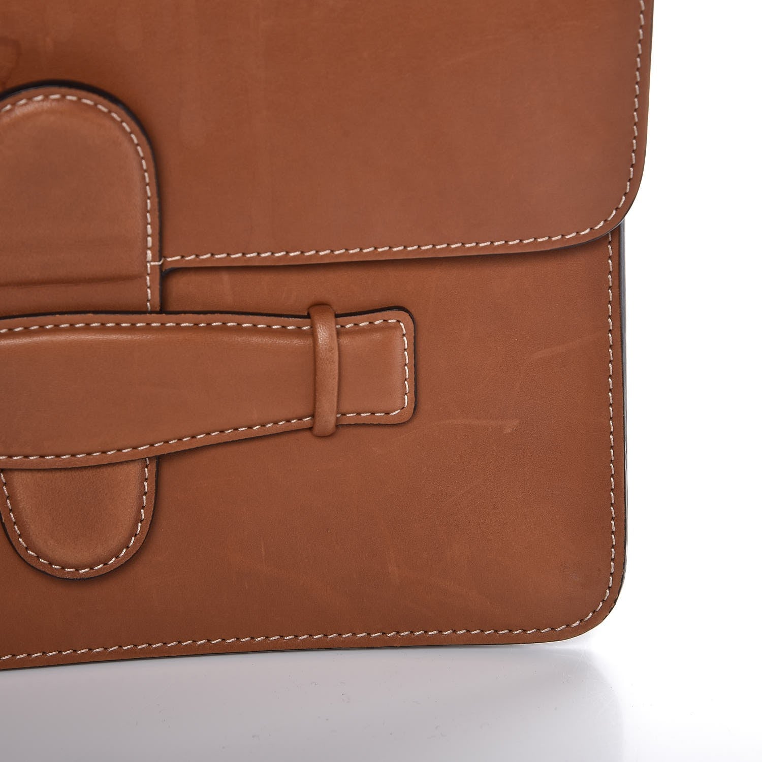 Celine Natural Calfskin Medium Symmetrical Bag Chestnut 14 of 18