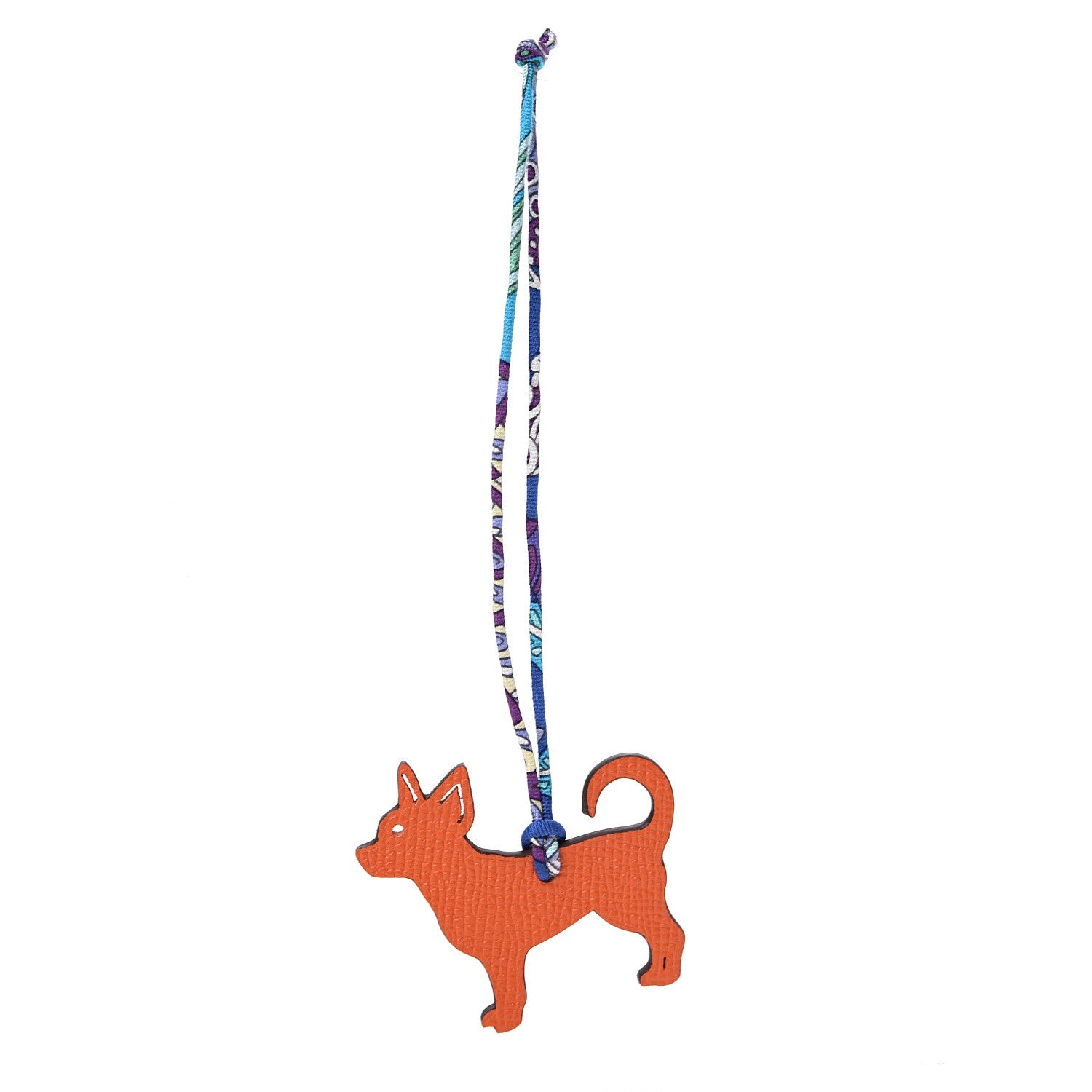 Hermes Togo Epsom Petit H Chihuahua Bag Charm Alezan Feu 1 of 4