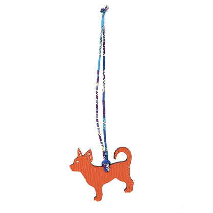 Hermes Togo Epsom Petit H Chihuahua Bag Charm Alezan Feu 1 of 4