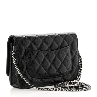 Chanel Caviar Quilted Wallet on Chain WOC Black 3 of 14