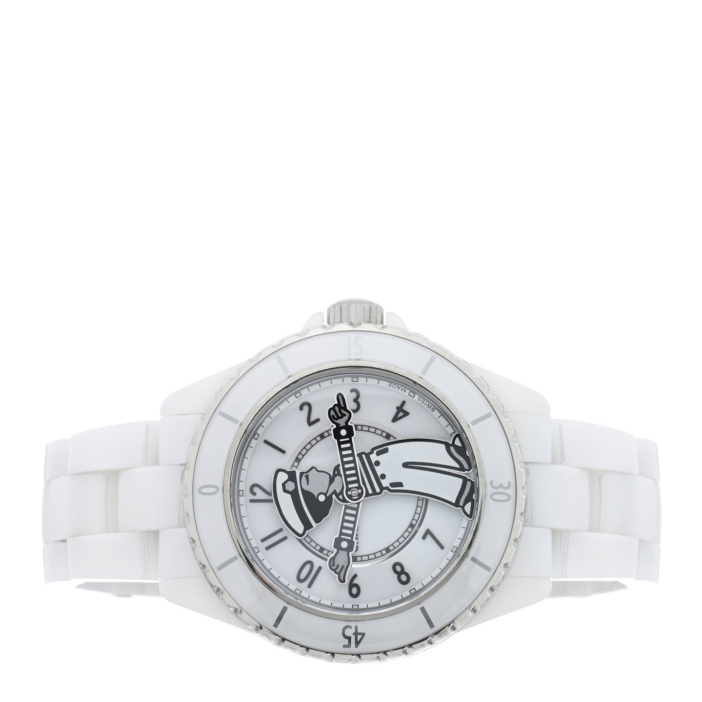 Stainless Steel Ceramic 38mm J12 Limited Edition Mademoiselle La Pausa Automatic Watch White