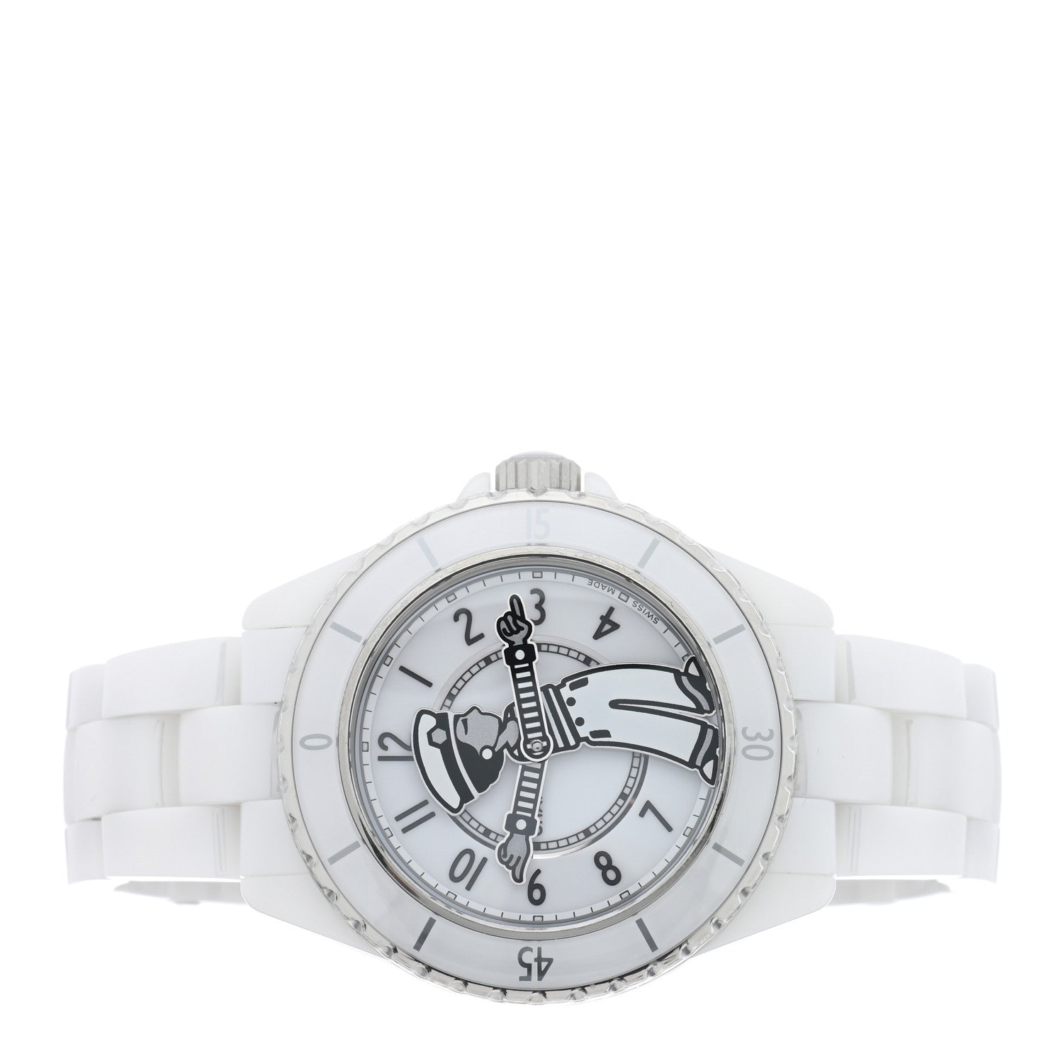 Chanel Stainless Steel Ceramic 38mm J12 Limited Edition Mademoiselle La Pausa Automatic Watch White 2 of 5