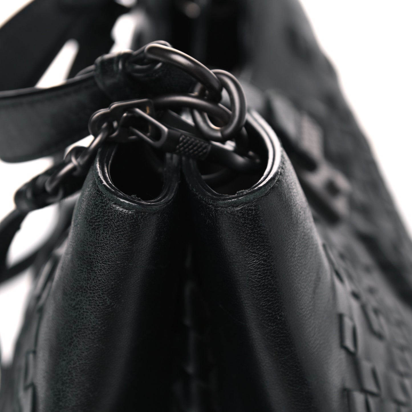 Calfskin Intrecciato Bag Black