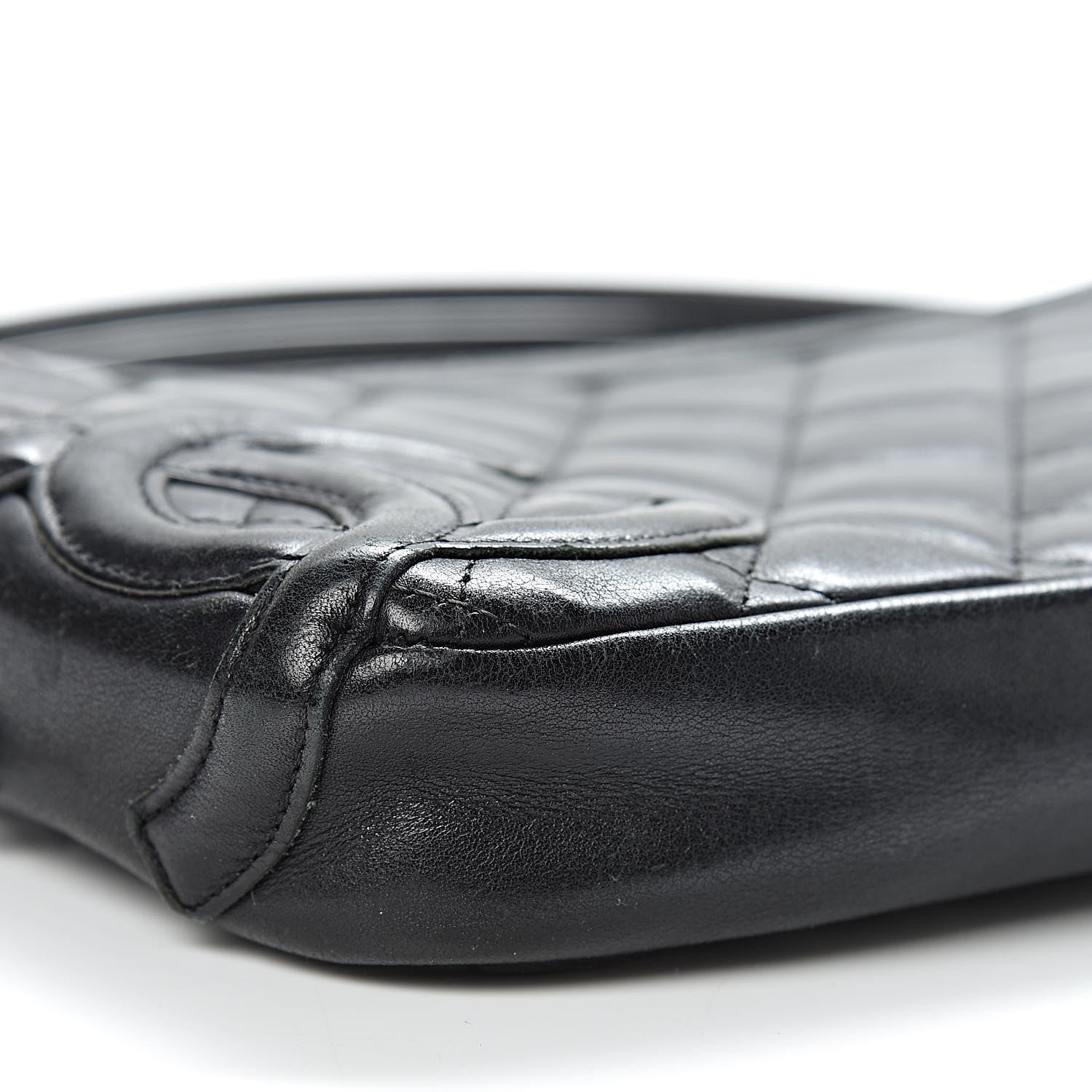 Chanel Calfskin Quilted Cambon Pochette Black 9 of 15