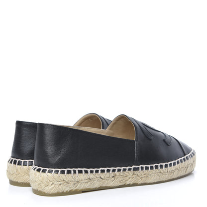 Chanel Lambskin CC Espadrilles 36 Black 4 of 9