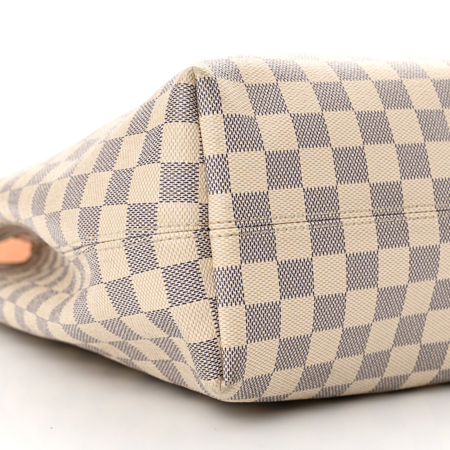 Louis Vuitton Damier Azur Graceful MM Rose Ballerine 8 of 11