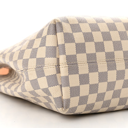 Louis Vuitton Damier Azur Graceful MM Rose Ballerine 8 of 11