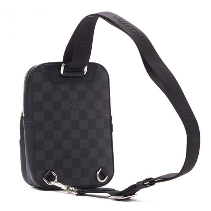 Louis Vuitton Damier Graphite 3D Amazone Sling Bag Black 3 of 9