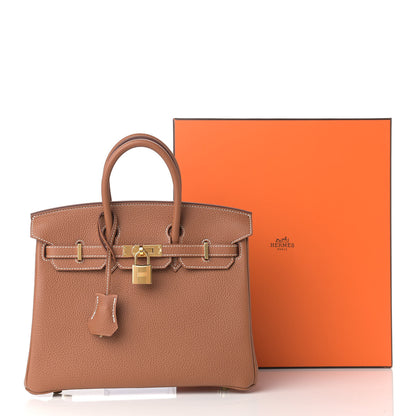 Hermes Togo Birkin 25 Gold 10 of 10