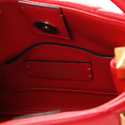 Valentino Garavani Nappa Mini Roman Stud The Handle Bag Rouge Pur 10 of 11