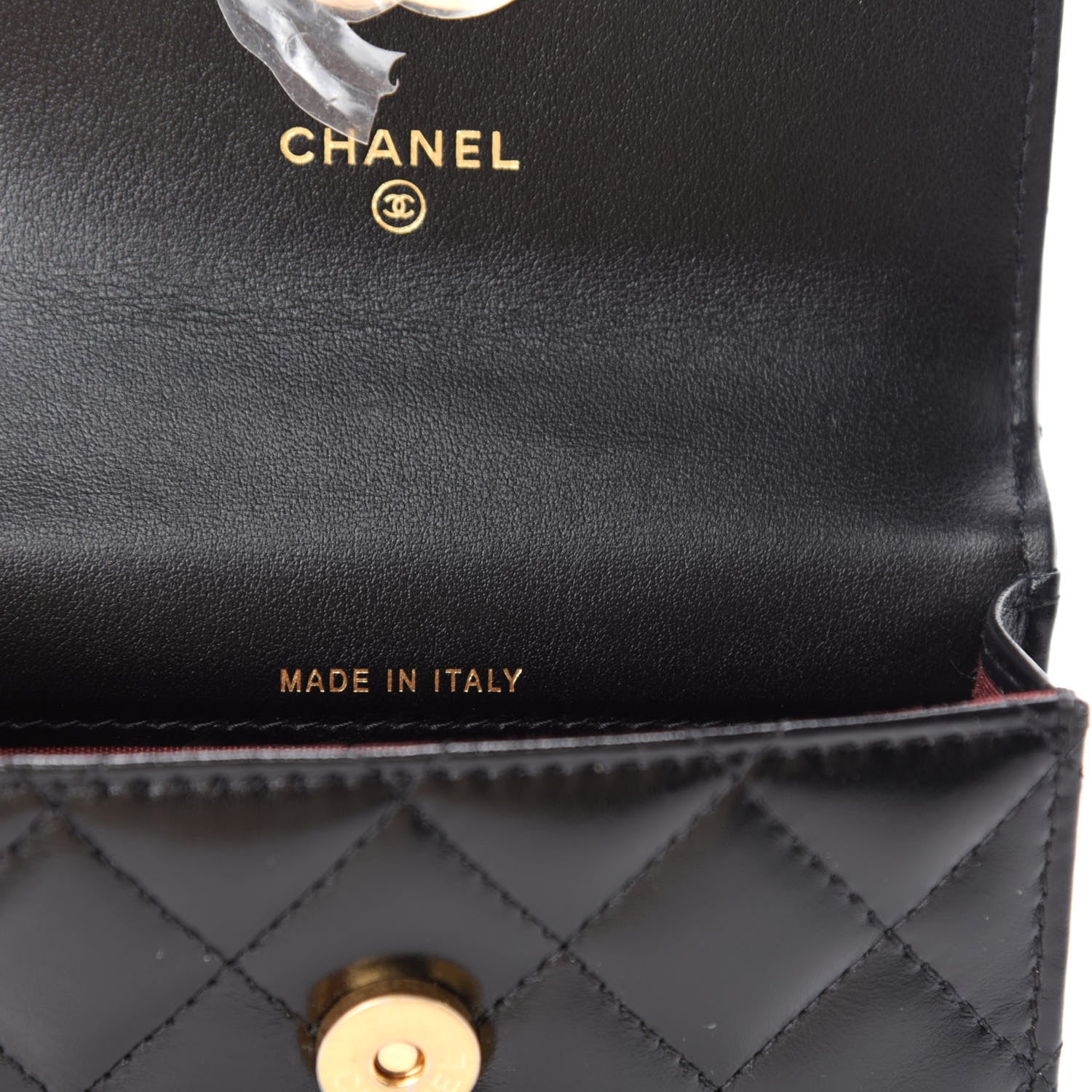 Chanel Calfskin Quilted Perfect Fit Coin Purse With Chain Black 10 of 13