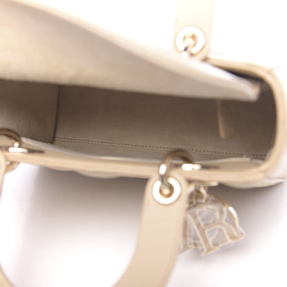 Christian Dior Lambskin Cannage Small My ABCDior Lady Dior Beige 5 of 11