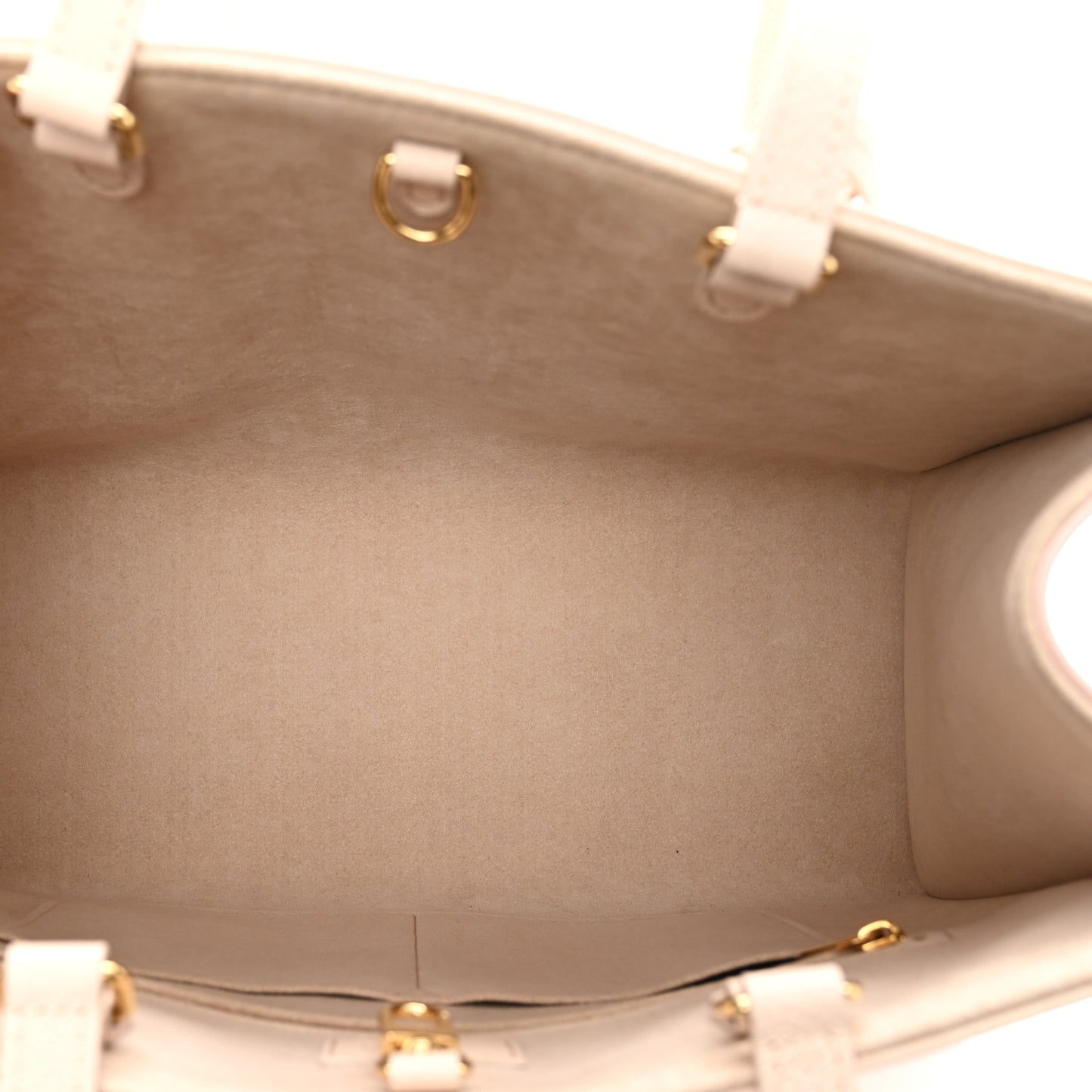 LOUIS VUITTON Empreinte Monogram Spring In The City Onthego MM Beige Pink Yellow