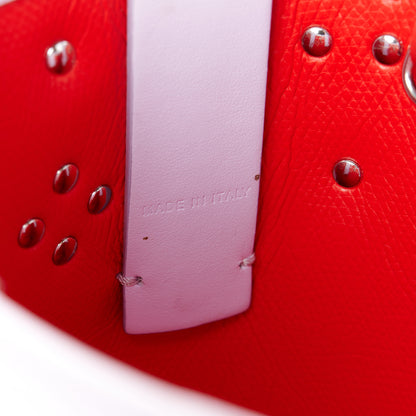Christian Louboutin Calfskin Empire Spike Studded Mini North South Cabata Tote Lilac Smoke 7 of 11