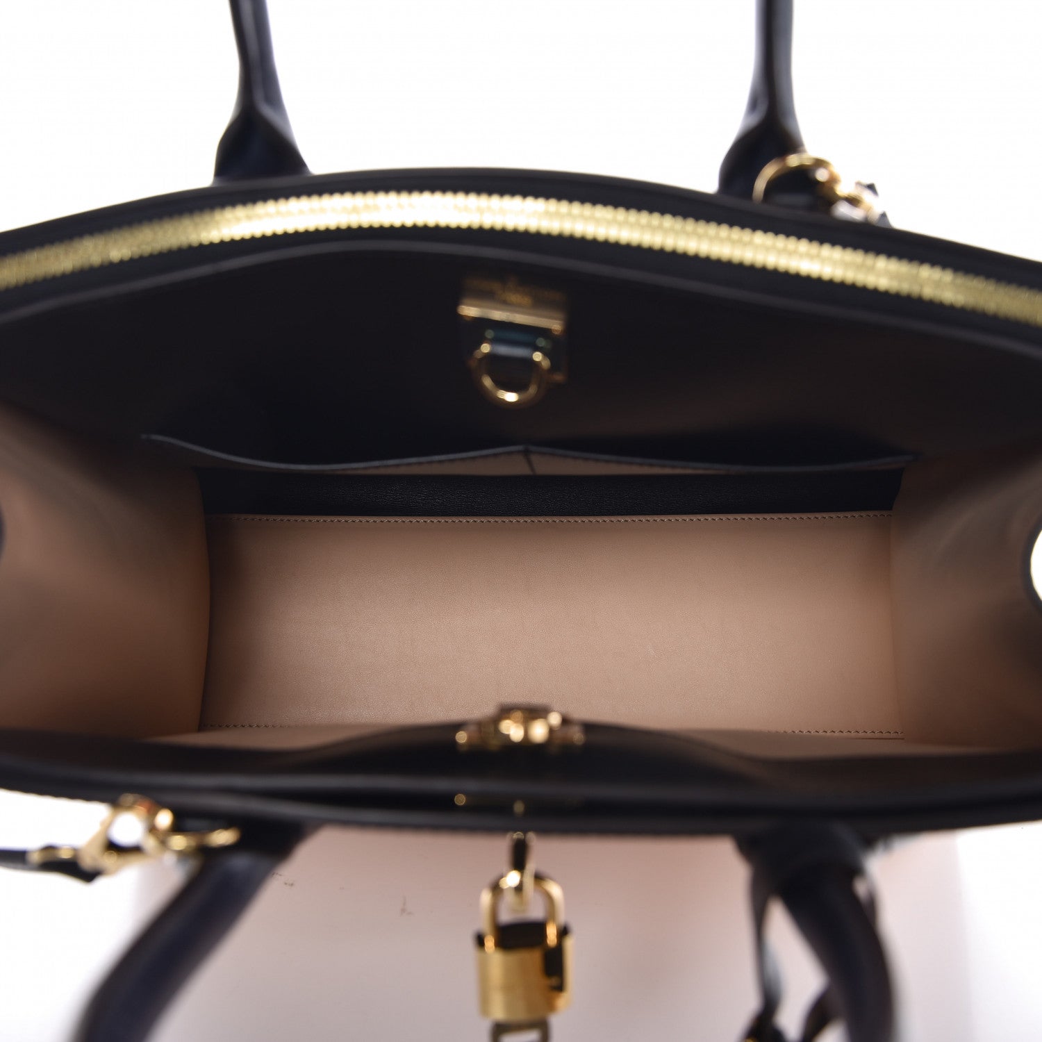 Louis Vuitton Calfskin City Steamer MM Vanilla Black 5 of 10