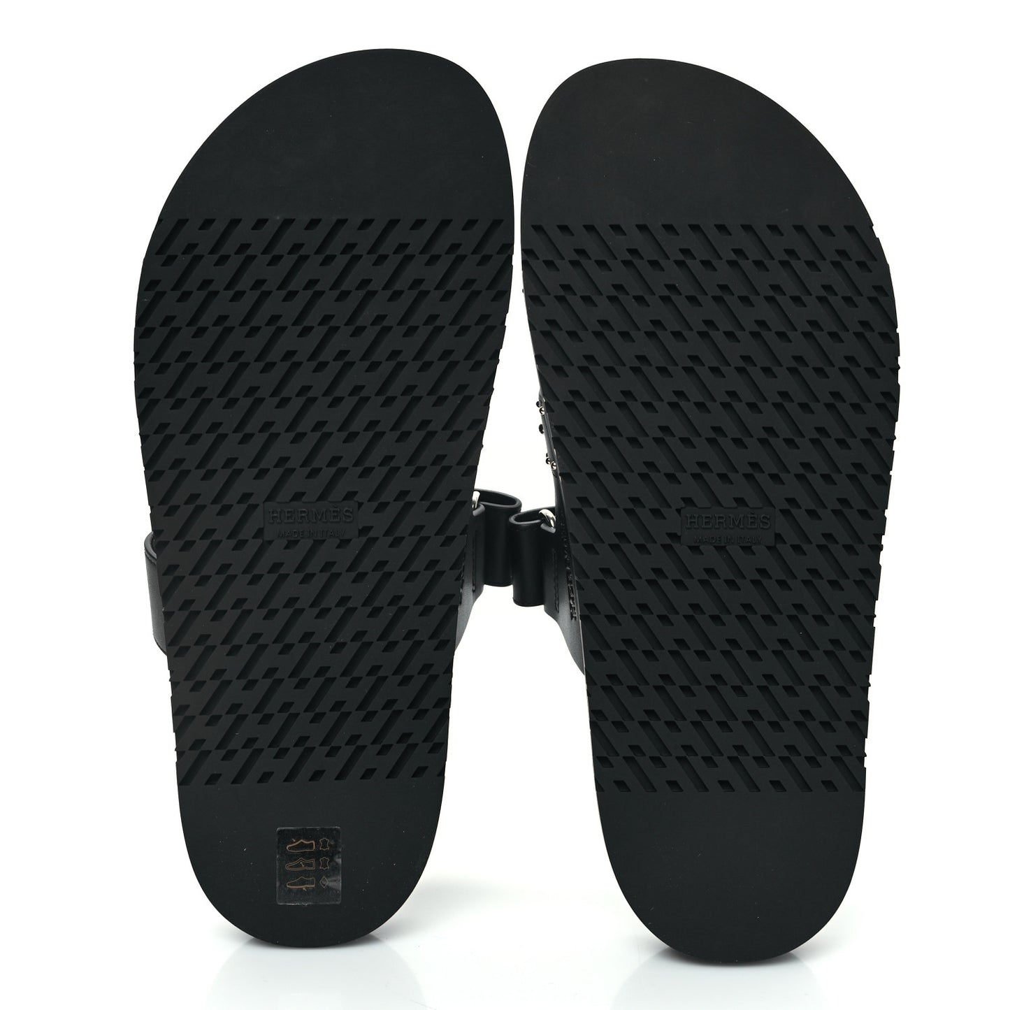 Calfskin Medor Studded Womens Chypre Sandals 39.5 Black