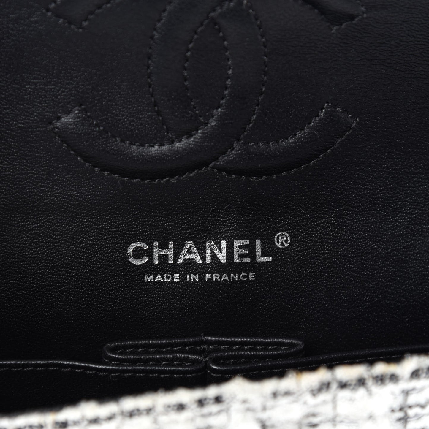 Tweed Garden Party 2.55 Reissue 225 Flap White Multicolor