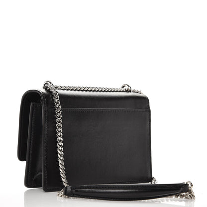 Saint Laurent Calfskin Monogram Sunset Chain Wallet Black 4 of 7
